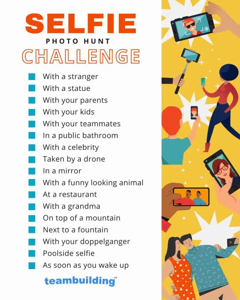 Selfie Scavenger Hunt Template