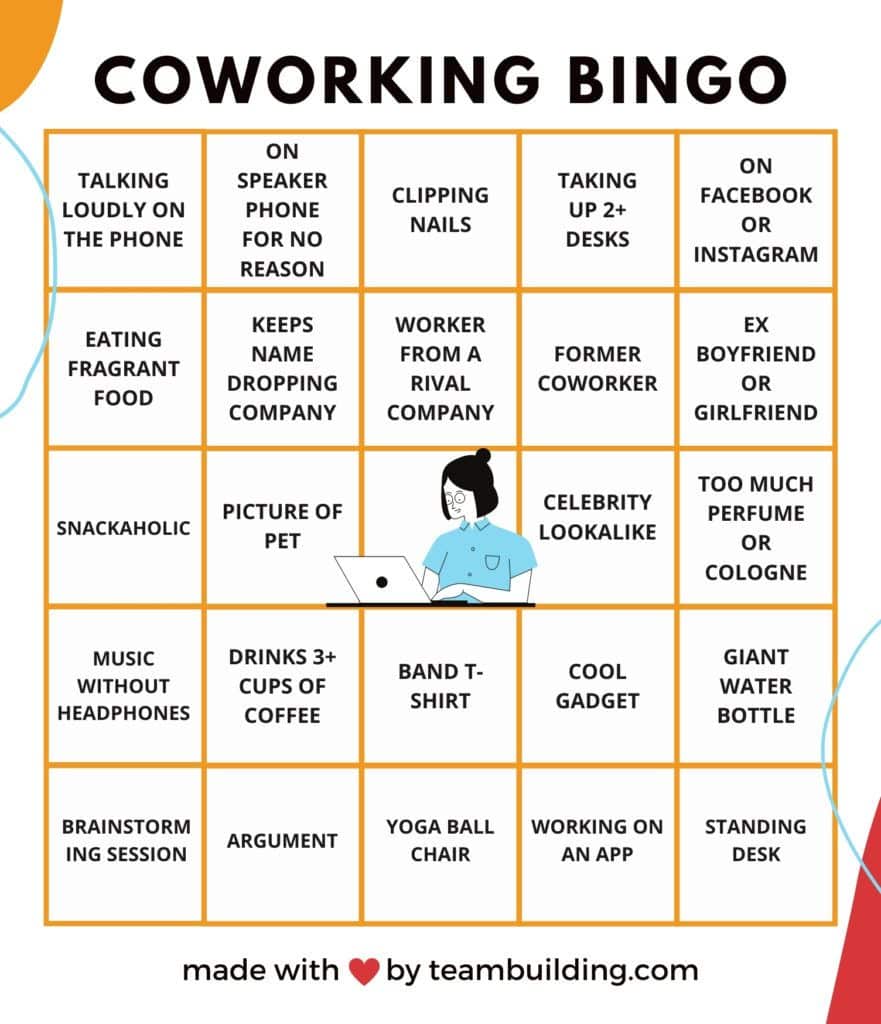 Coworking Bingo Board