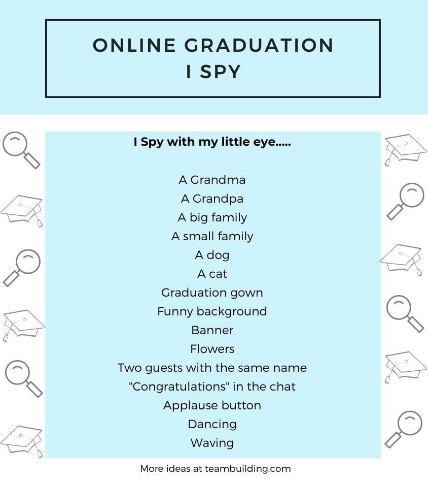 Virtual Graduation I Spy Game Template